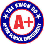 A logo of tae kwon do after school enrichment.